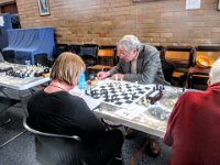 Sue Ryan struggles against Max Mollard